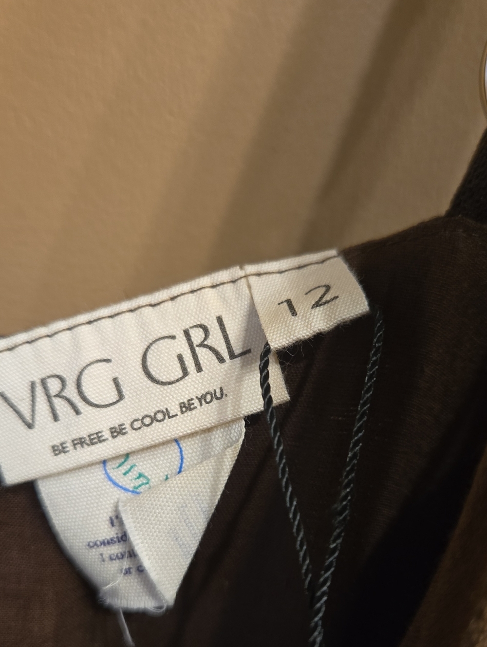 Vrg Grl Daphne Linen Midi Dress Chocolate Size AU Size 12/ US Size 8 - Picture 7 of 11